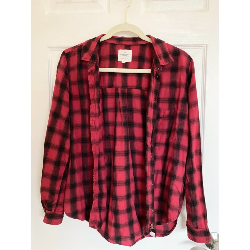 American Eagle Flannel Button Down